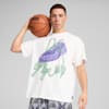 Lace Em Up Oversized Basketball Tee, PUMA White, small