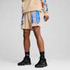 Ancient Roars Terry uniseks basketbalshort, Light Sand, small