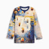Dylan Exhibit op hockey geïnspireerde basketbalsweater voor heren, Vivid Blue-AOP, small