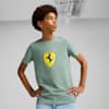 T-shirt Scuderia Ferrari HP Race con scudetto grande colorato per ragazzi, Green Moon, small