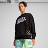 Lace Em Up Equal Respect Women's Crewneck, PUMA Black, small-NZL