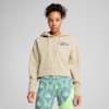 Lace Em Up Women's Cropped Hoodie, Desert Dust-Heather, small-AUS