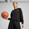 Pivot Women's Basketball Crewneck, PUMA Black, small-AUS