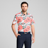 Polo de golf Beautiful Game MATTR Homme, White Glow-Red Fire, small