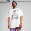 Melo Alien Skins Men's Basketball Tee, PUMA White, small-AUS