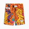 Melo Phoenix Basketball Men's Shorts, Orange Glow-AOP, small-NZL