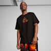 Scoot Caution Men's Boxy Basketball Tee, PUMA Black, small-AUS
