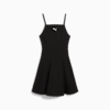 Vestido corto acampanado y acanalado para mujer WARDROBE ESSENTIALS, PUMA Black, small