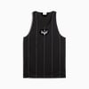 Melo Alwayz On 1 Basketball Men's Jersey, PUMA Black-Team Silver AOP, small-AUS