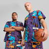 Melo Phoenix All-over Print Basketball Men's Tee, Blue Crystal-AOP, small-NZL