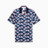 PUMA x ARNOLD PALMER Spring Florals Golf Polo Men, Deep Navy-Pale Pink, small-SEA
