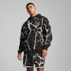 PUMA HOOPS x LAFRANCÉ เสื้อกันหนาวเขียนด้วยสี Chrome สำหรับผู้ชาย, PUMA Black-Puma White AOP, small-THA