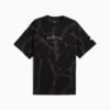 Camiseta PUMA HOOPS x LAFRANCÉ Written in Chrome Marble unisex, PUMA Black-Flat Medium Gray AOP, small