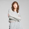 DARE TO Graphic Long Sleeve Tee Women, Flat Light Gray, small