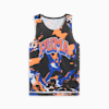 Rival Rage All-Over Print Mesh Tank Top - Youth 8-16 years, Vivid Blue, small-AUS