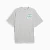Hoop Dreamz Men's Oversized Tee, Light Gray Heather, small