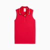 Áo polo golf nữ không tay thiết kế viền nổi bật PUMA x VOLITION, Strong Red, small-VNM
