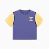 Camiseta ajustada y corta para mujer Bright Lights Wardrobe Essentials NYC Flagship, Blue Crystal, small