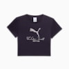 Playera corta para mujer PUMA x LAQUAN SMITH, New Navy, small