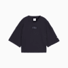 Premium Essentials Women's Oversized Graphic Tee, New Navy, small-NZL