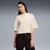 Premium Essentials Women's Oversized Graphic Tee, Alpine Snow, small-AUS
