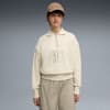 Premium Essentials Women's Oversized Graphic Polo Crew Sweatshirt, Alpine Snow, small-AUS