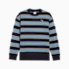 Premium ESS Stripe Crew Unisex, New Navy-AOP, small