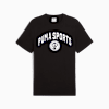 WARDROBE ESSENTIALS Sports Legacy Men's Tee, PUMA Black, small-NZL