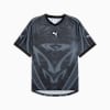 PUMATECH All-Over Print Relaxed Football Jersey Unisex, PUMA Black-AOP, small-AUS