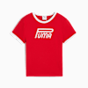 T-shirt slim con grafica FUTURE.PUMA.ARCHIVE da donna, For All Time Red, small