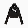 FUTURE.PUMA.ARCHIVE T7 Slim Cropped Track Jacket Women, PUMA Black-PUMA White, small-VNM