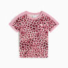 T7 Leo Luxe Slim T-shirt voor dames, Poised Pink-Ruby Shimmer, small
