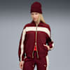 T7 Relaxed Track Jacket Women, Ruby Shimmer, small