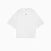 DARE TO Oversized Ruched Tee Women, PUMA White, small-THA