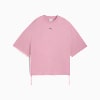 DARE TO Oversized Ruched Tee Women, Poised Pink, small-PHL