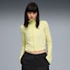DARE TO Slim Cropped Track Jacket Women, Gold Moon, small-VNM