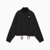 DARE TO Oversized Woven Jacket Women, PUMA Black, small-SEA
