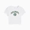 Wardrobe Essentials Sports Legacy Graphic Baby Tee Women, PUMA White, small-SEA
