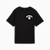 WARDROBE ESSENTIALS Sports Legacy Graphic Relaxed Women's Tee, PUMA Black, small-NZL