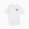 Wardrobe Essentials Sports Legacy Graphic Relaxed Tee Women, PUMA White, small