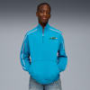 Felpa girocollo con zip corta Super PUMA T7 per ragazzi, Tropical Blue, small