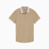 Polo de golf à rayures jacquard MATTR Femme, Ice Coffee, small