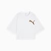 LEO LUXE Oversized Short Tee Women, PUMA White, small