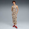 LEO LUXE Slim All-Over Print Dress Women, Alpine Snow-Ice Coffee, small
