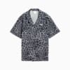 LEO LUXE Relaxed All-Over Print Woven Shirt Women, PUMA Black, small