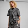 เสื้อเชิ้ตผ้าทอพิมพ์ลาย LEO LUXE ทรงหลวมสำหรับผู้หญิง, PUMA Black, small-THA