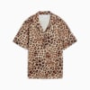 เสื้อเชิ้ตผ้าทอพิมพ์ลาย LEO LUXE ทรงหลวมสำหรับผู้หญิง, Alpine Snow, small-THA