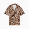 LEO LUXE Relaxed All-Over Print Woven Shirt Women, Alpine Snow, small-VNM