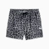 LEO LUXE A-Line All-Over Print 3" Woven Shorts Women, PUMA Black, small