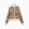 T7 LEO LUXE All-Over Print Short Track Jacket Women, Alpine Snow, small